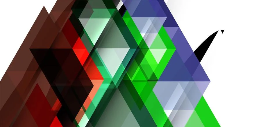 Abstract triangle pattern, colorful backdrop. Presentation template. Modern 스톡 일러스트
