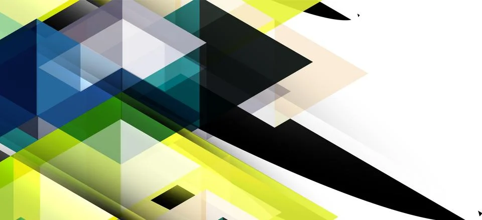 Abstract triangle pattern, colorful backdrop. Presentation template. Modern Stock Illustration