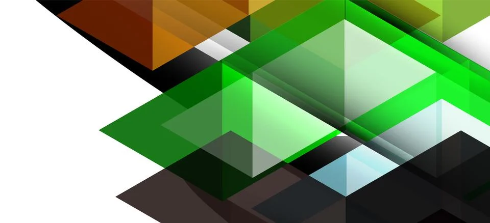 Abstract triangle pattern, colorful backdrop. Presentation template. Modern Stock Illustration