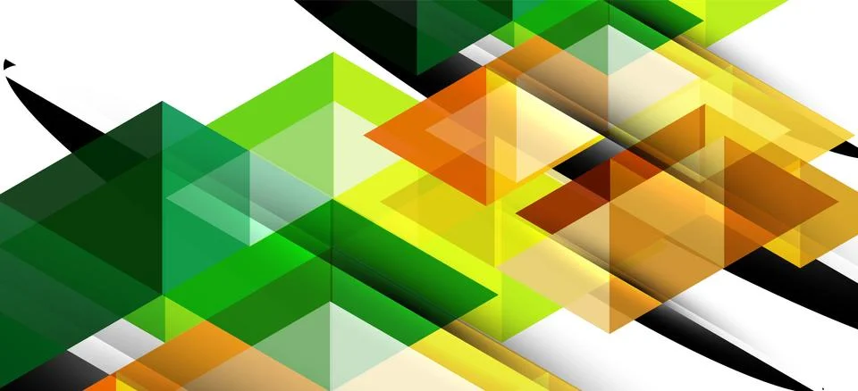 Abstract triangle pattern, colorful backdrop. Presentation template. Modern Stock Illustration