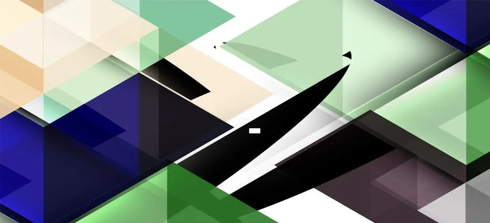 Abstract triangle pattern, colorful backdrop. Presentation template. Modern Illustrazione stock