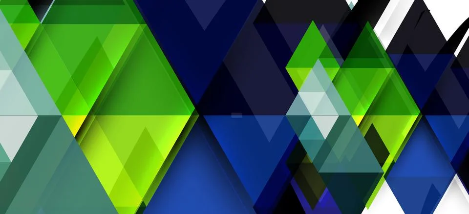Abstract triangle pattern, colorful backdrop. Presentation template. Modern Stock Illustration