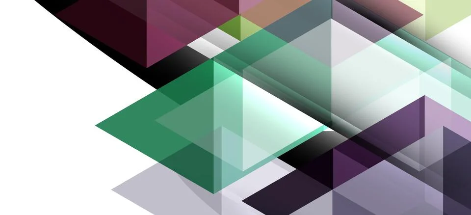 Abstract triangle pattern, colorful backdrop. Presentation template. Modern Illustrazione stock