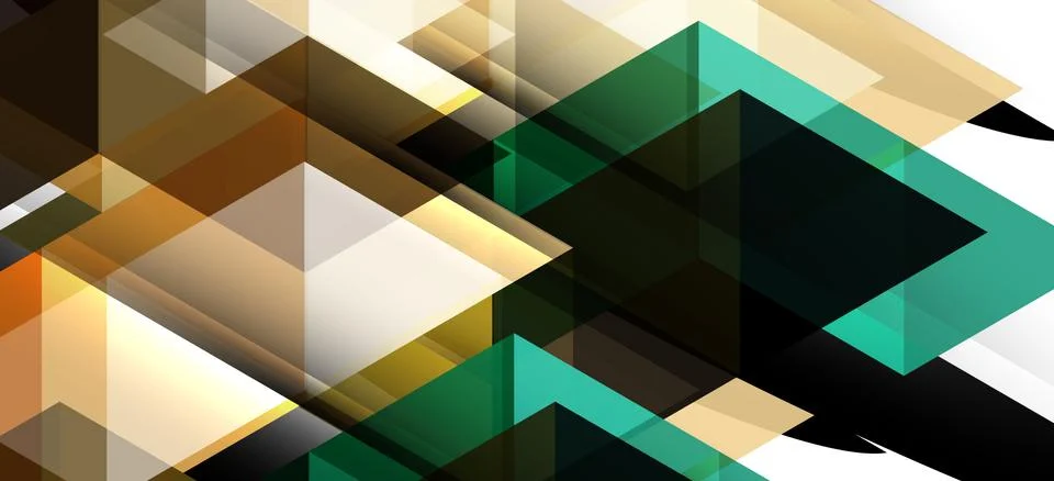 Abstract triangle pattern, colorful backdrop. Presentation template. Modern Illustrazione stock