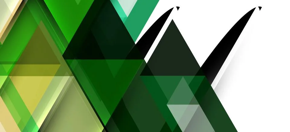 Abstract triangle pattern, colorful backdrop. Presentation template. Modern Stock Illustration