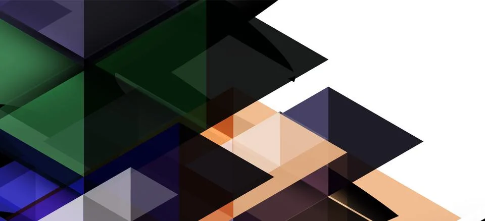 Abstract triangle pattern, colorful backdrop. Presentation template. Modern Stock Illustration