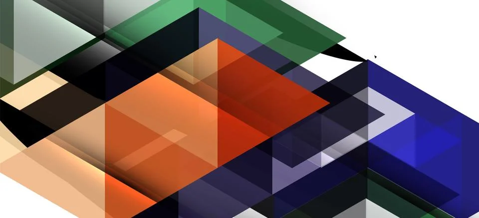 Abstract triangle pattern, colorful backdrop. Presentation template. Modern Stockillustratie