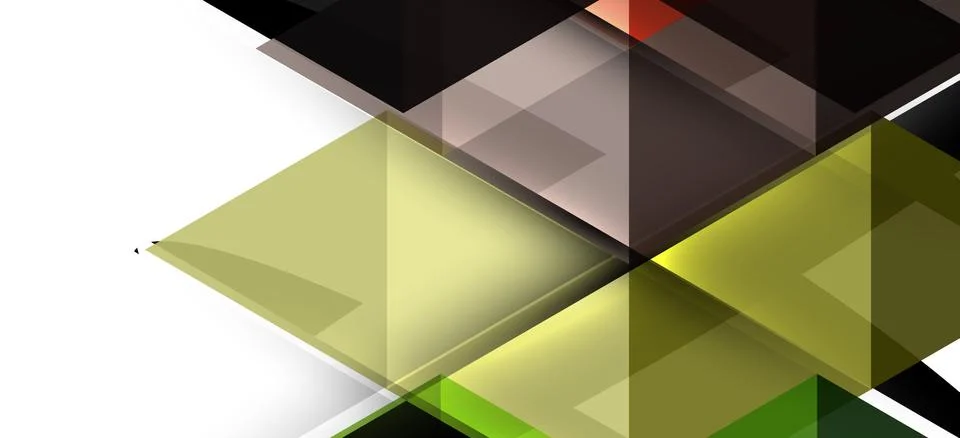 Abstract triangle pattern, colorful backdrop. Presentation template. Modern Stockillustratie
