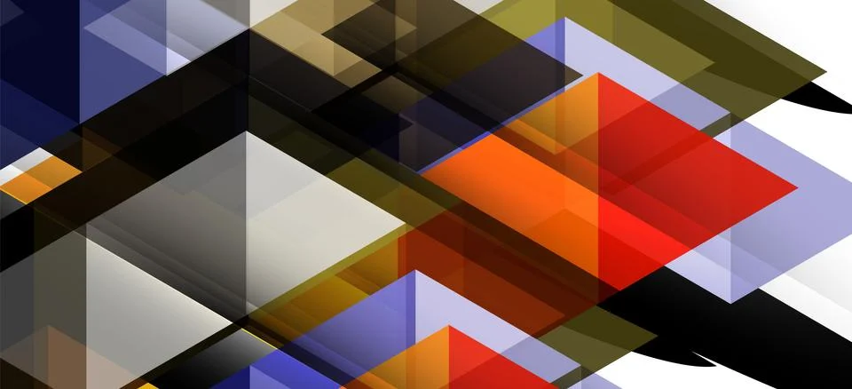 Abstract triangle pattern, colorful backdrop. Presentation template. Modern 스톡 일러스트