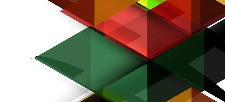 Abstract triangle pattern, colorful backdrop. Presentation template. Modern Stock Illustration