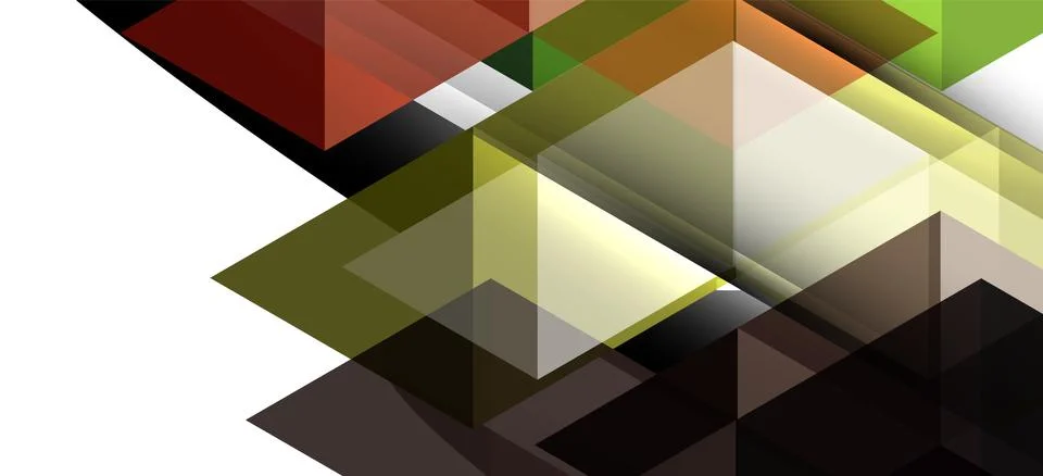 Abstract triangle pattern, colorful backdrop. Presentation template. Modern Stock Illustration