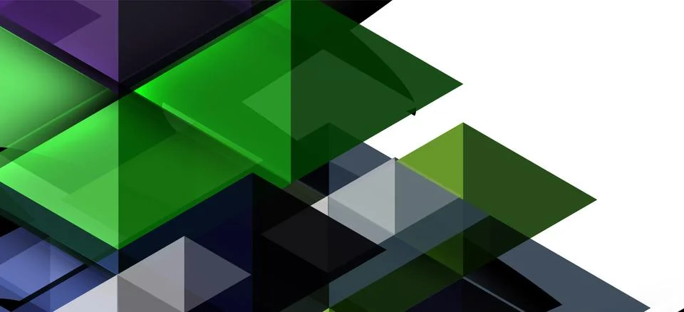 Abstract triangle pattern, colorful backdrop. Presentation template. Modern Stock Illustration