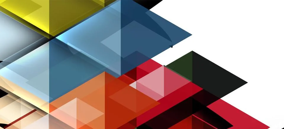 Abstract triangle pattern, colorful backdrop. Presentation template. Modern Stock Illustration