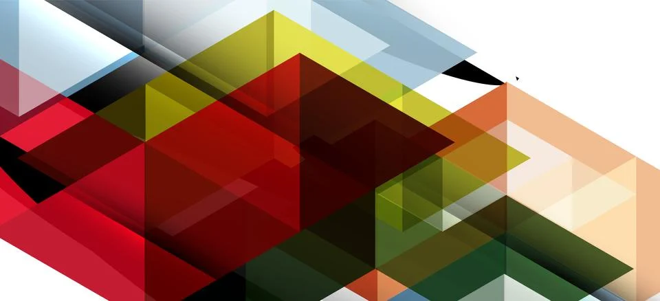 Abstract triangle pattern, colorful backdrop. Presentation template. Modern Illustrazione stock