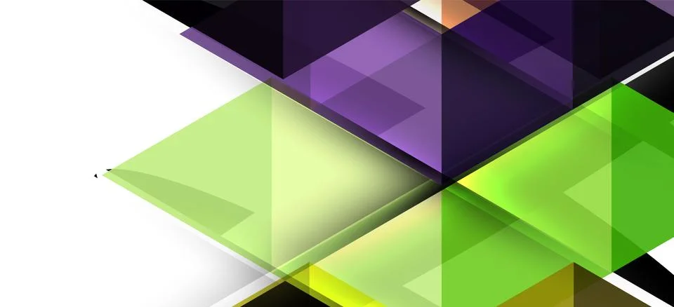 Abstract triangle pattern, colorful backdrop. Presentation template. Modern Illustrazione stock