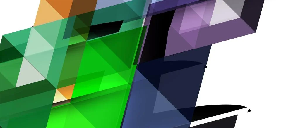 Abstract triangle pattern, colorful backdrop. Presentation template. Modern Illustrazione stock