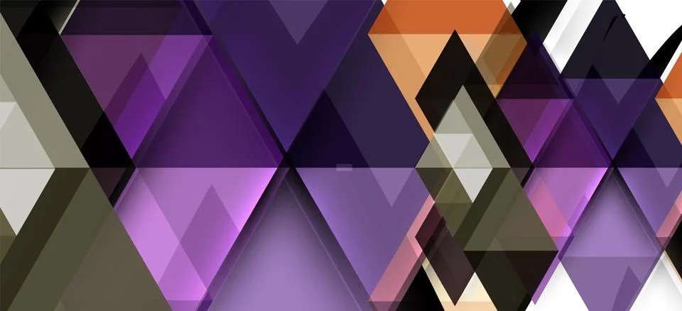 Abstract triangle pattern, colorful backdrop. Presentation template. Modern Illustrazione stock