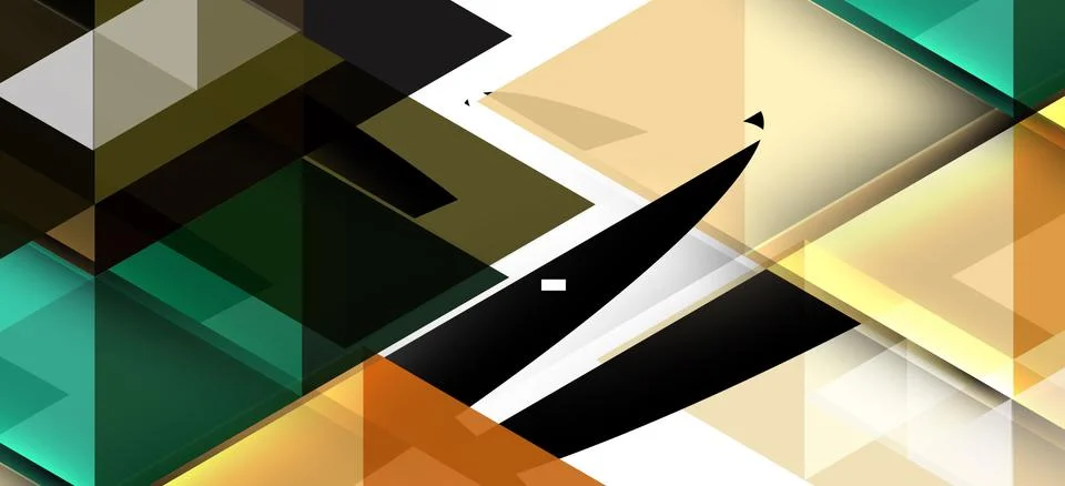 Abstract triangle pattern, colorful backdrop. Presentation template. Modern 스톡 일러스트