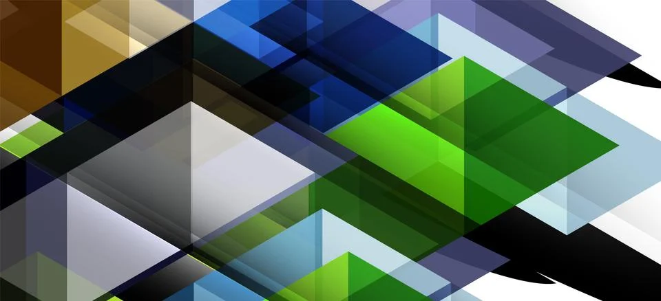 Abstract triangle pattern, colorful backdrop. Presentation template. Modern Stockillustratie