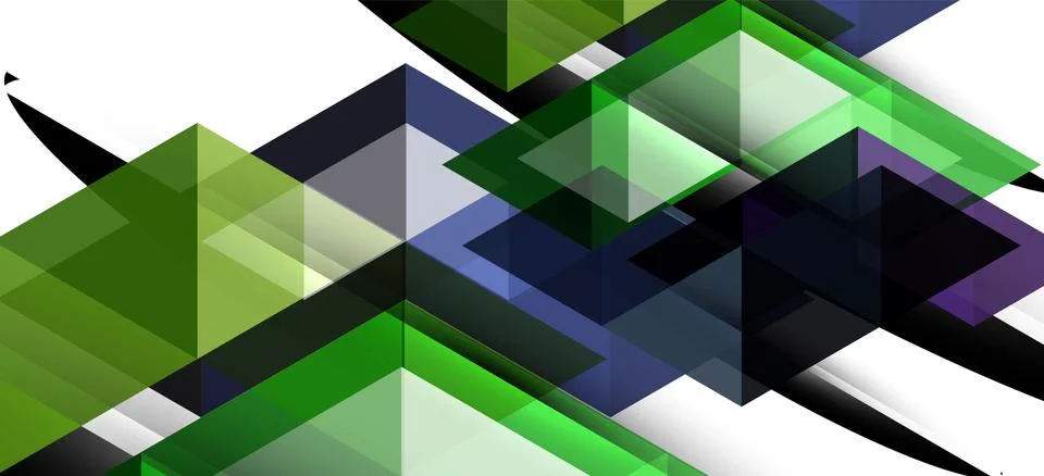 Abstract triangle pattern, colorful backdrop. Presentation template. Modern Stockillustratie