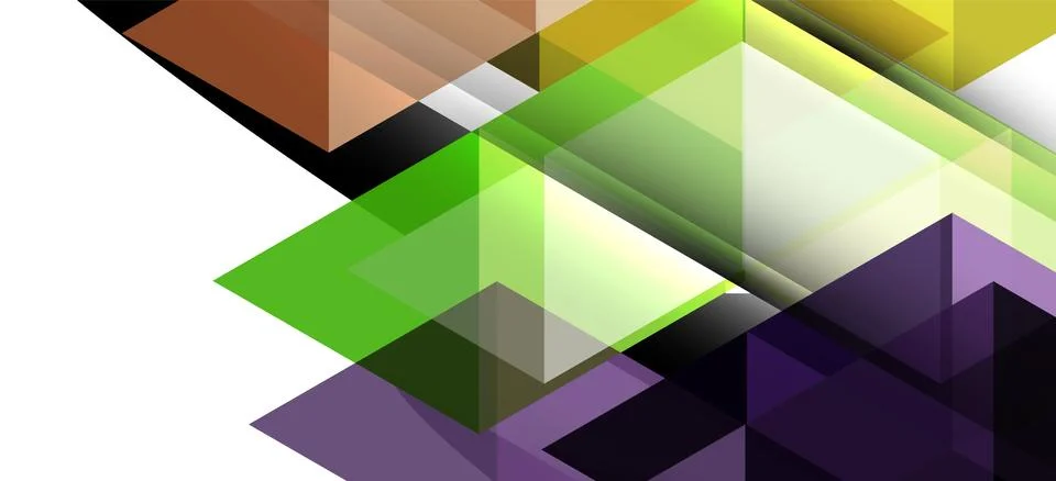Abstract triangle pattern, colorful backdrop. Presentation template. Modern Stock Illustration