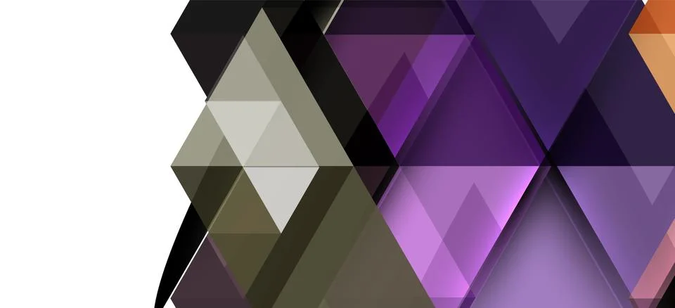 Abstract triangle pattern, colorful backdrop. Presentation template. Modern 스톡 일러스트