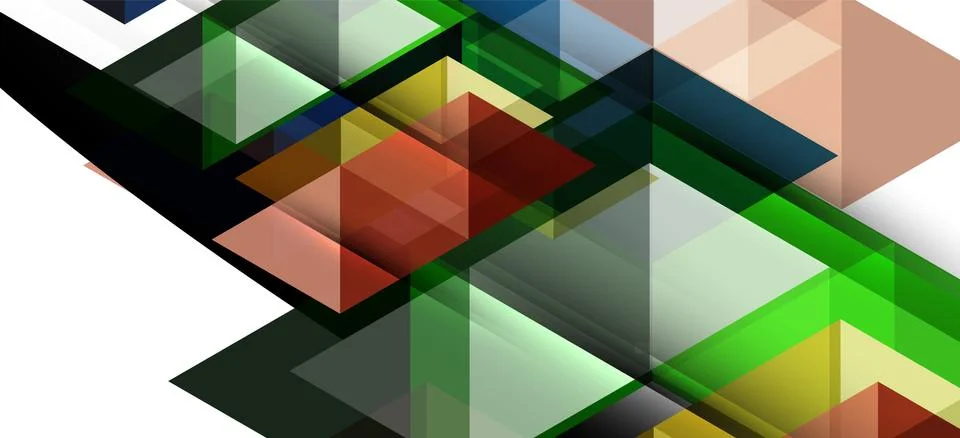 Abstract triangle pattern, colorful backdrop. Presentation template. Modern Stock Illustration