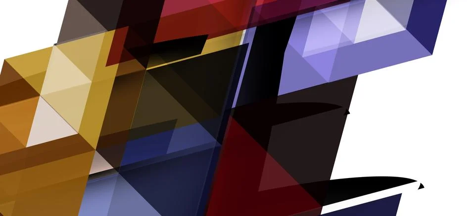 Abstract triangle pattern, colorful backdrop. Presentation template. Modern Stock Illustration