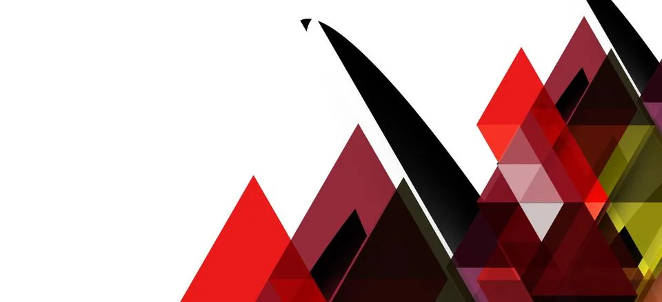 Abstract triangle pattern, colorful backdrop. Presentation template. Modern Illustrazione stock