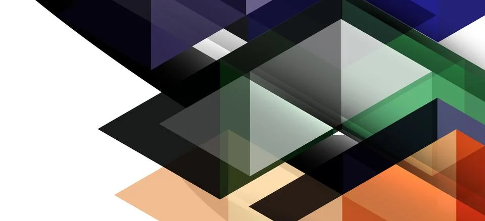 Abstract triangle pattern, colorful backdrop. Presentation template. Modern Stockillustratie