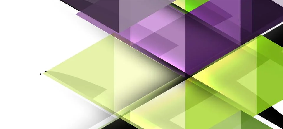 Abstract triangle pattern, colorful backdrop. Presentation template. Modern Stock Illustration