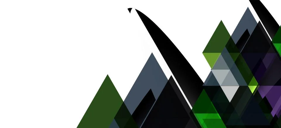 Abstract triangle pattern, colorful backdrop. Presentation template. Modern Stockillustratie