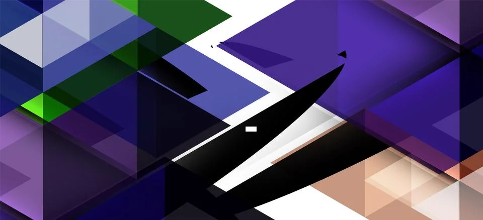 Abstract triangle pattern, colorful backdrop. Presentation template. Modern 스톡 일러스트