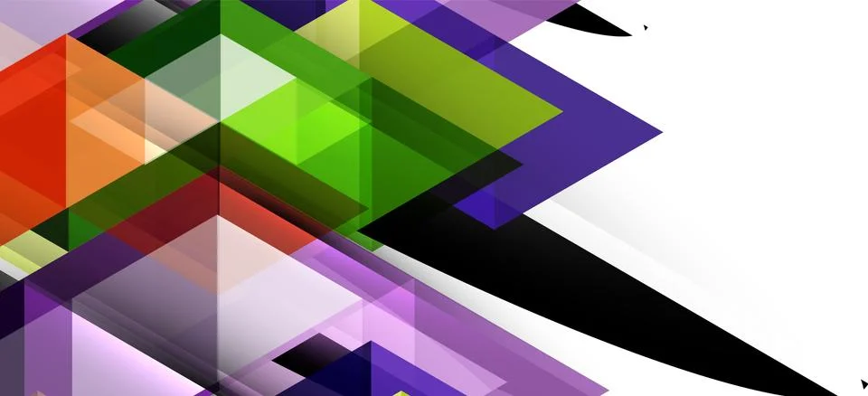 Abstract triangle pattern, colorful backdrop. Presentation template. Modern Illustrazione stock