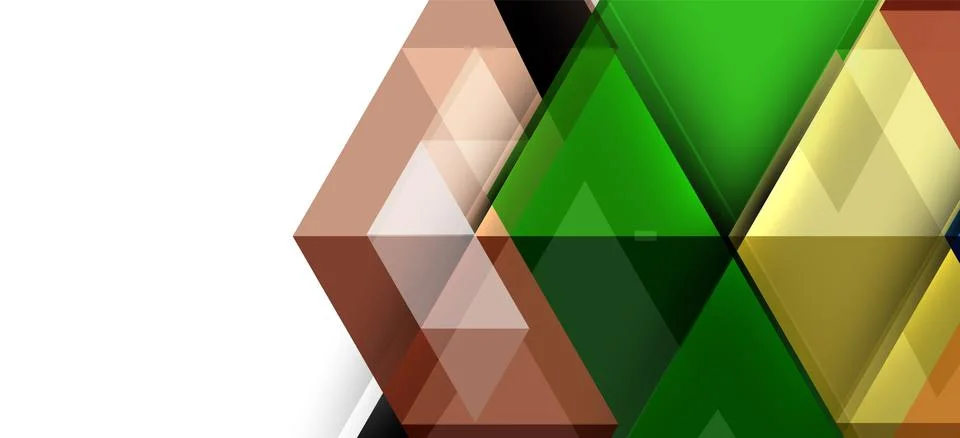 Abstract triangle pattern, colorful backdrop. Presentation template. Modern Stockillustratie