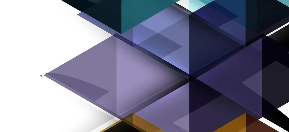 Abstract triangle pattern, colorful backdrop. Presentation template. Modern Stock Illustration