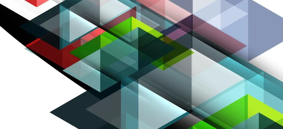 Abstract triangle pattern, colorful backdrop. Presentation template. Modern Illustrazione stock