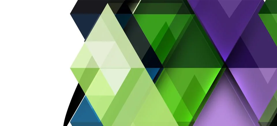 Abstract triangle pattern, colorful backdrop. Presentation template. Modern Stock Illustration