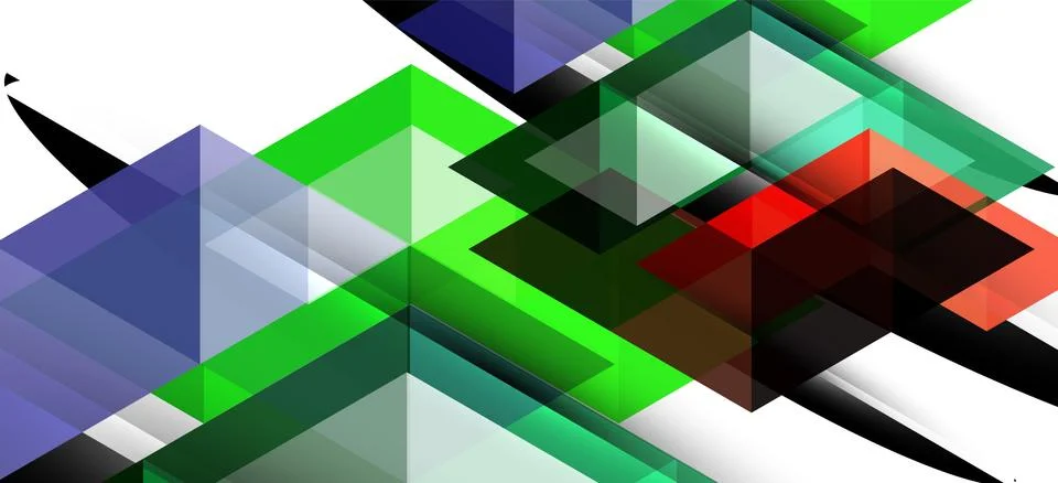 Abstract triangle pattern, colorful backdrop. Presentation template. Modern Stockillustratie