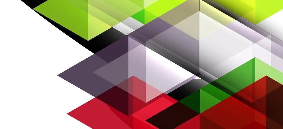 Abstract triangle pattern, colorful backdrop. Presentation template. Modern Stock Illustration