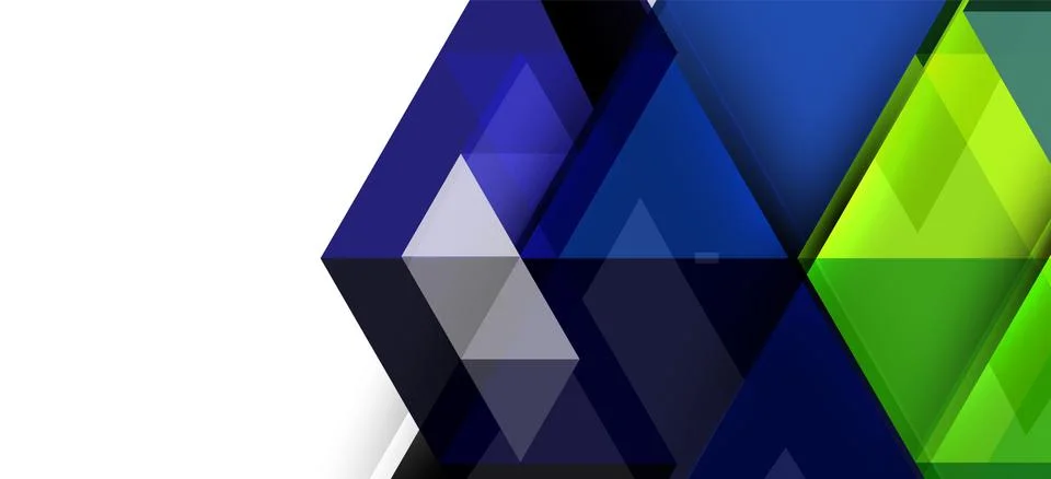 Abstract triangle pattern, colorful backdrop. Presentation template. Modern Stock Illustration