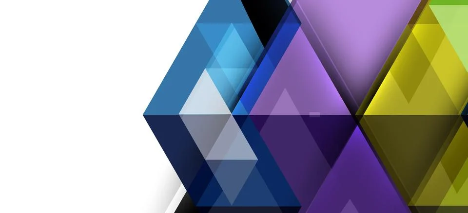 Abstract triangle pattern, colorful backdrop. Presentation template. Modern 스톡 일러스트