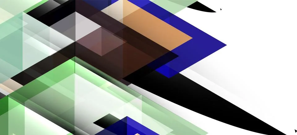 Abstract triangle pattern, colorful backdrop. Presentation template. Modern Stock Illustration