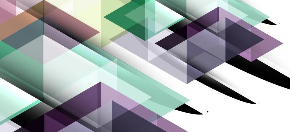 Abstract triangle pattern, colorful backdrop. Presentation template. Modern Stock Illustration