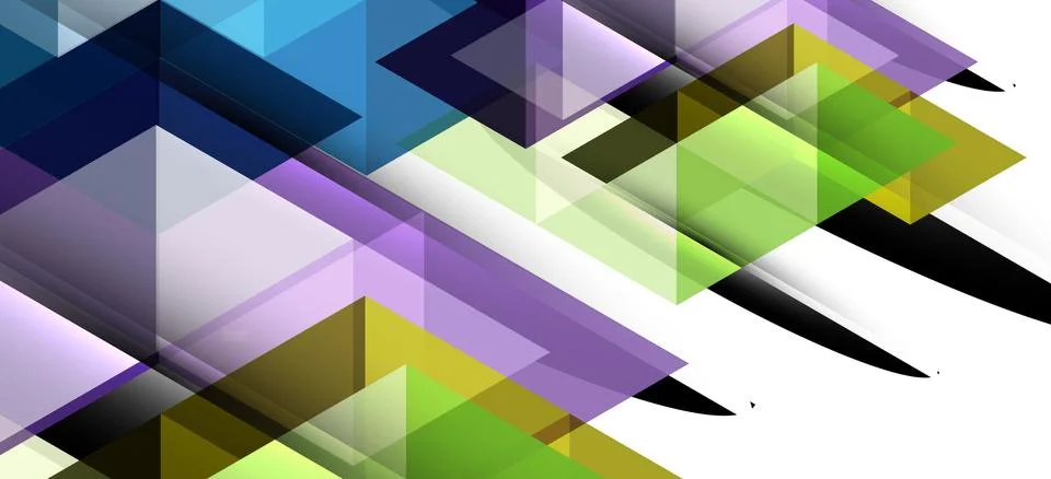 Abstract triangle pattern, colorful backdrop. Presentation template. Modern Stock Illustration