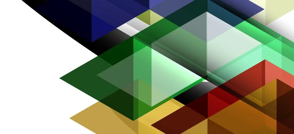 Abstract triangle pattern, colorful backdrop. Presentation template. Modern Stock Illustration