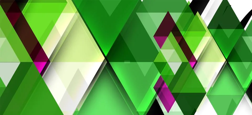 Abstract triangle pattern, colorful backdrop. Presentation template. Modern Stock Illustration