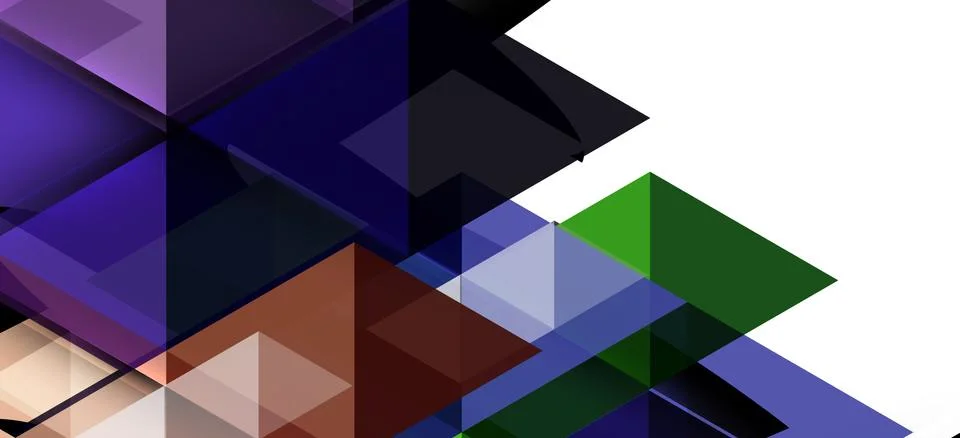 Abstract triangle pattern, colorful backdrop. Presentation template. Modern Stock Illustration