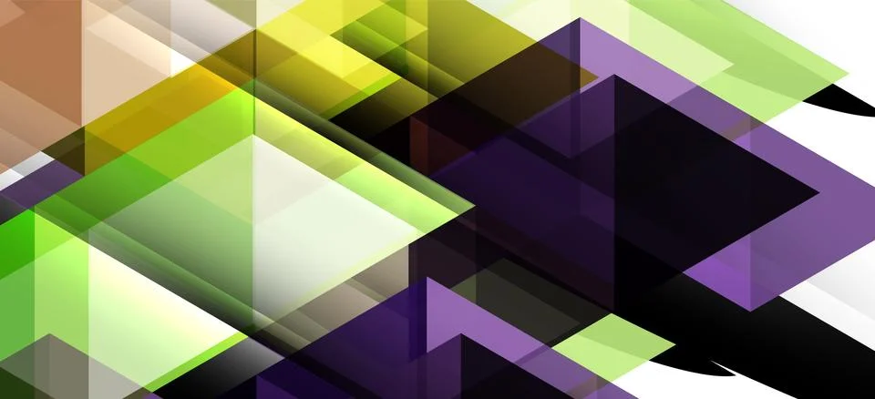 Abstract triangle pattern, colorful backdrop. Presentation template. Modern Stockillustratie