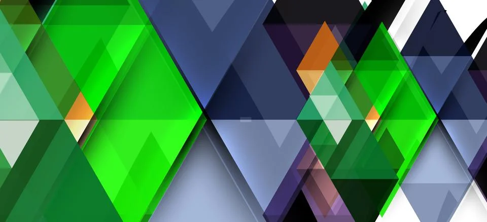 Abstract triangle pattern, colorful backdrop. Presentation template. Modern Stockillustratie